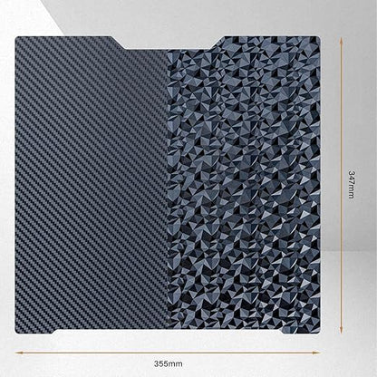 PEO (Diamond Pattern) & PET (Carbon Fiber Pattern) 3D Printing Build Plate Spring Steel Print Bed Sheet Compatible with Bambu Lab H2D H2S