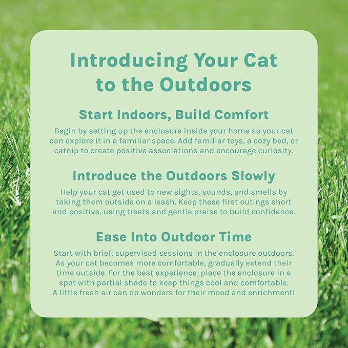 Kitty City Outdoor Catio Furniture and Play Kits for Cats, Two Way Tunnel