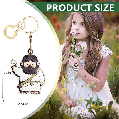 Leather Keychain Holder Case Compatible with AirTag,Cute Protective Cover with Keyring,Anti-Scratch Finder GPS Tracker Case for Wallet Keys,bag,pets,Backpack(D)