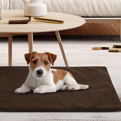 PETMAKER Small/Medium Self Warming Thermal Crate Pad-25x18-Chocolate,Brown