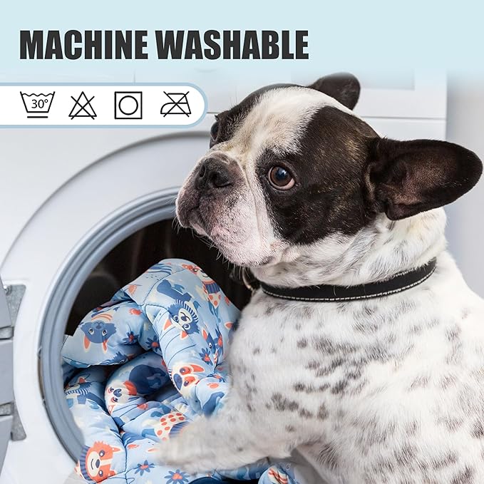 Tuiskusa Premium Cooling Blanket for Dogs Pet Cooling Pads Washable Pet Cool Mat for Cats Hot Weather Puppy Lightweight Throw Calming Pad(22x28 inches)
