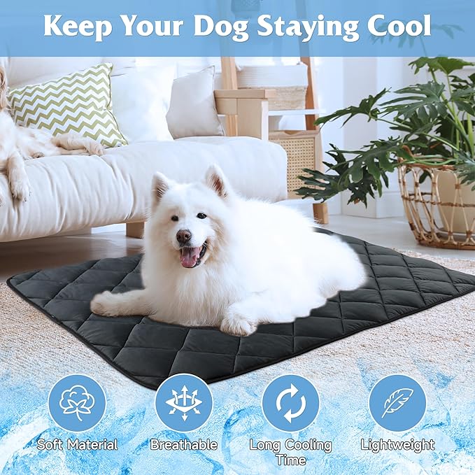 40"x28" Dog Cooling Mat, Washable Cooling Mat for Dogs, Soft Blanket for Dogs and Cats, Medium