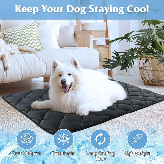 28"x22" Dog Cooling Mat, Washable Cooling Mat for Dogs, Soft Blanket for Dogs, Cats and Puppies, Small