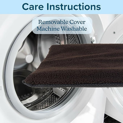 PETMAKER Small/Medium Self Warming Thermal Crate Pad-25x18-Chocolate,Brown