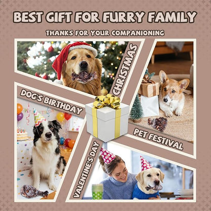 YINEYA Indestructible Dog Toys for Aggressive Chewers 3 Pack, Tough Dog Chew Toys for Aggressive Chewers Medium and Large Breeds, Durable Dog Toy to Keep Them Busy, Bacon Flavored