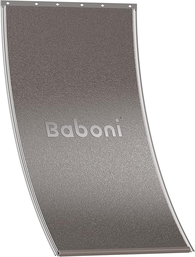 Baboni Pet Door for Wall, Steel Frame and Telescoping Tunnel, Aluminum Lock, Double Flap Dog Door and Cat Door, Strong and Durable (Pets Up to 220 Lb) -X-Large