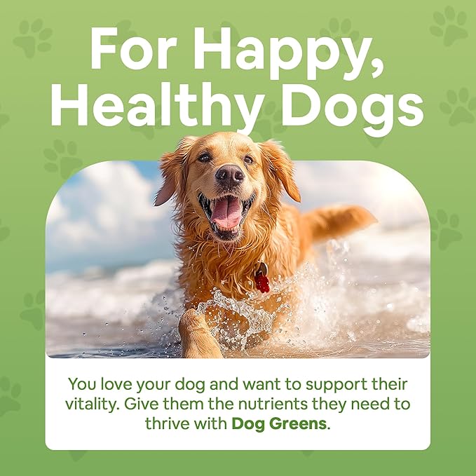 Organic Plant-Based Supplement for Skin, Coat, Digestive & Immune Health in Dogs (12 oz); Natural, Holistic and Vet Approved, Add to Raw, Cooked Homemade, Kibble or Canned Dog Food, 4 Pack