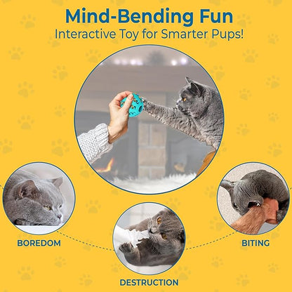 SunGrow 2-Pack Dog Treat Balls, Puzzle Food Interactive Treat Dispensers, Hide Treats Inside, Puppy Treat Dispensers for Training, Small Dog Enrichment Balls for Boredom, Mental Stimulation for Puppy