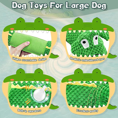 WOWBALA Dog Toys for Aggressive Chewers : Tough Interactive Tug of War Dog Toys-Squeaky Chew Toys for Small,Medium,Large Breed