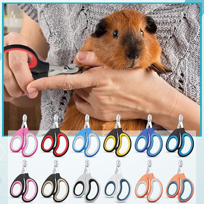 Therwen 24 Pcs Cat Nail Clipper Bulk Cat Nail Trimmer Kitten Claw Clippers Pet Nails Cutter Claw Care for Cats Kittens Bunny Puppy Rabbit Gatos Sharp Safer