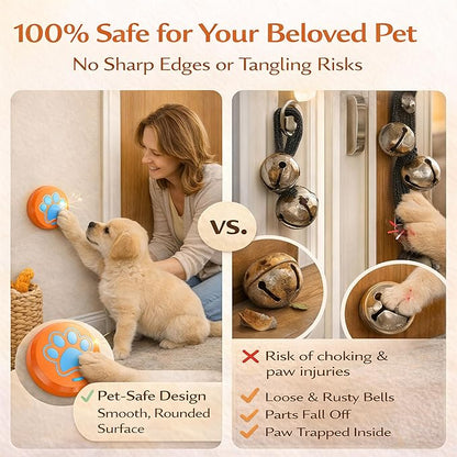 ChunHee Bells for Dog Training to Go Outside - Dog Door Bell with 36 Custom Sounds | Bell for Dogs to Ring to Go Potty | 5 Adjustable Volume(0-115dB) | Teach Puppies to Signal to Go Outside