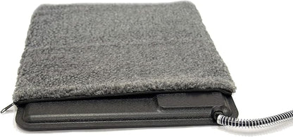 K&H Pet Products Lectro-Kennel Outdoor Heated Pad Deluxe Cover, Fits K&H Lectro-Kennel Medium Pads (Heated Pads Sold Separately), Machine Washable Zippered Soft Fleece Cover - 22.5 X 16.5in Gray