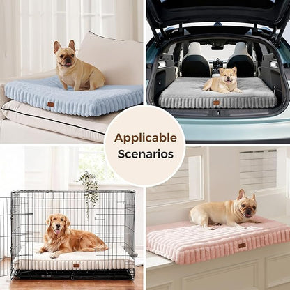 Orthopedic Dog Bed for Medium Dog, Waterproof Pet Bed,Non-Slip Bottom and Egg-Crate Foam with Removable Washable Cover Crate Bed,Grey,30"x20"x3"