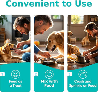 Multi Collagen for Dogs | Hip & Joint Support, Skin & Coat Health | Vet-Formulated Pet Supplement with Hyaluronic Acid & Vitamin C | All Ages & Breeds | Chicken Flavored - 180 Soft Chews