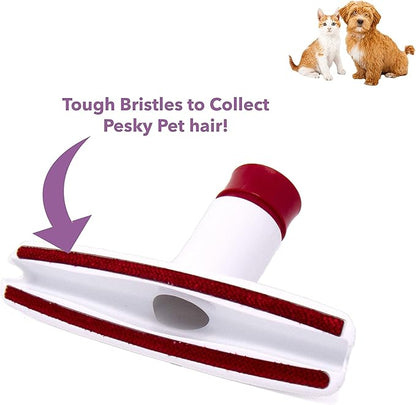 Premium Vacuum Replacement Parts & Accessories for Shark Rotator Upright Professional Lift Away Nv500 Nv501 Nv502 - Upholstery Pet Hair Brush Tool Attachment - White & Red