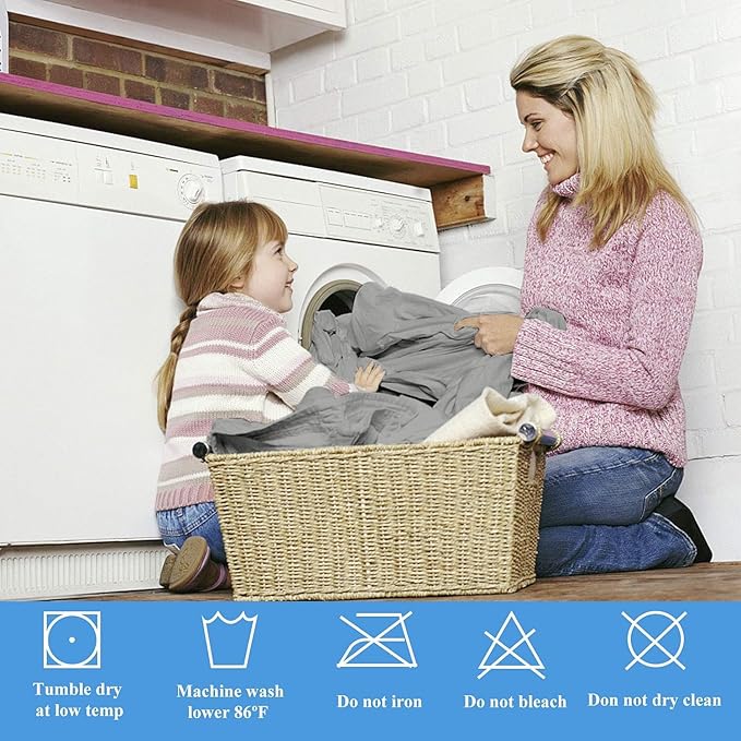 Twin Waterproof Mattress Protector - Noiseless, Breathable, Machine Washable Fitted Mattress Cover with Deep Pockets up to 5”-21”（Dark Grey）