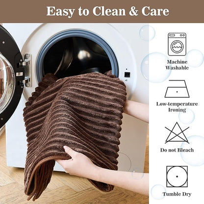 MYSKY HOME 100% Waterproof Couch Cover, Couch Covers for Dogs Washable, Non Slip Couch Covers for 3 Cushion Sofa Pet Friendly, Sofa Cover Slipcover Furniture Protector Dog Bed Cover, Brown, 35"x70.9"
