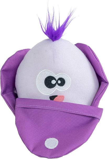 Outward Hound by Nina Ottosson Hide N' Find Interactive Plush Dog Puzzle, Durable Dog Toy, Plush Enrichment Toys, Cauliflower, Purple