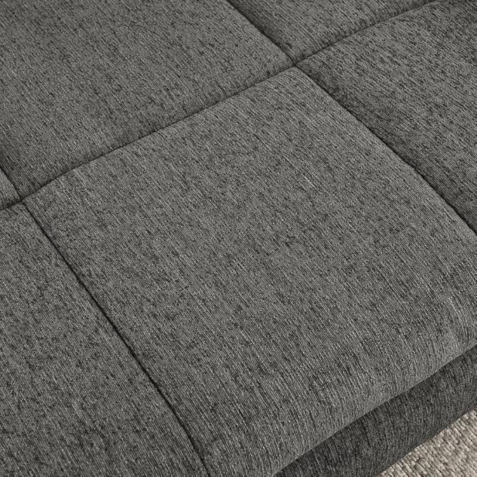 Dog Couch Bed with Backrest and Armrest, Durable Pet Sofa with Soft Foam Cushion, Elevated Dog Couch Bed with Legs for Medium and Large Dogs, Stone Grey