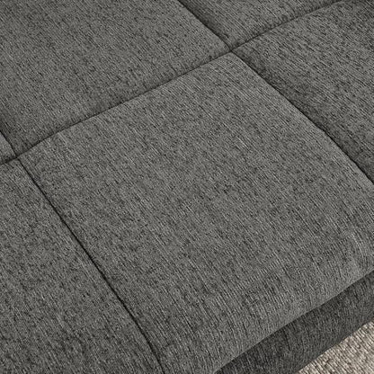 Dog Couch Bed with Backrest and Armrest, Durable Pet Sofa with Soft Foam Cushion, Elevated Dog Couch Bed with Legs for Medium and Large Dogs, Stone Grey