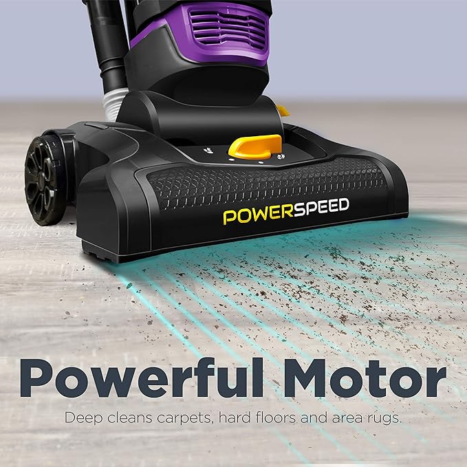 Eureka NEU182B PowerSpeed Bagless Upright Vacuum Cleaner, Purple