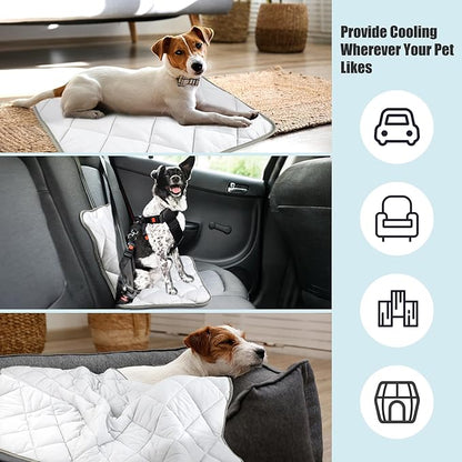 Leekalos Dog Cooling Mat Blanket - Portable Pet Cooling Cushion For Home & Outdoor