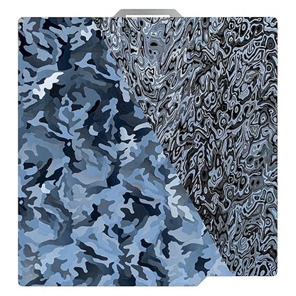 PEY (Camouflage & Ripple) 3D Printer Print Bed Spring Steel Build Pate Compatible with Bambu X1 / X1C / X1E / P1P / P1S / A1