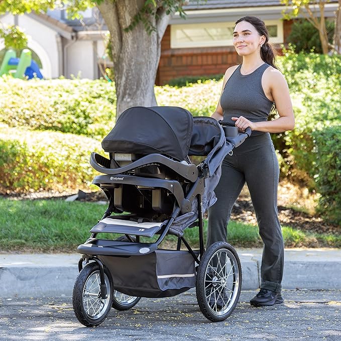 baby Trend Expedition® Jogger Travel System with EZ-Lift™ Infant Car Seat, Dash Black