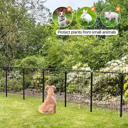 Yaheetech Dog Playpen Indoor, Extra Wide Outdoor Dog Fence Foldable Pet Puppy Exercise Pen for Yard/Garden/RV Camping, 16 Panels 40 Inch Height x 32 Inch Width