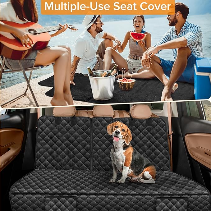 Dog Car Seat Cover for Back Seat Compatible with Audi Q3 Q5 SQ5 Q7 A6 A4 A5 A3 Accessories, Waterproof Non-Slip Pet Bench Backseat Covers 2026 New