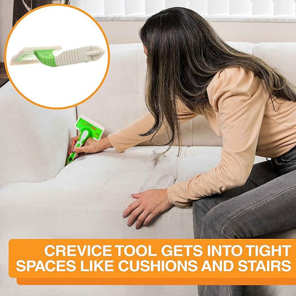 FurDozer Pet Hair Remover & Auto Detailing Tools - Cat & Dog Hair Remover for Carpets, Car Interiors, Couches, Bedding, & Pet Furniture (Green, (2 Pack) - X6)