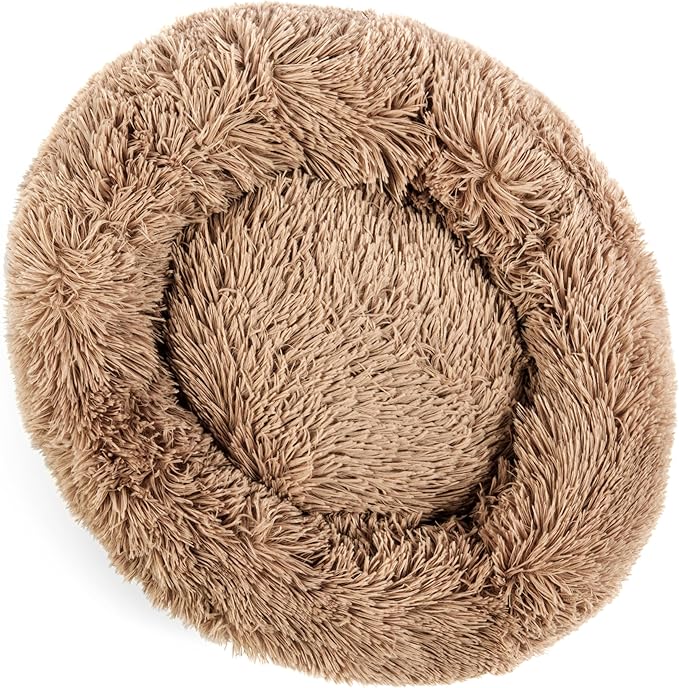 JDR Luxury Pet Beds for Dogs and Cats| Donut Cuddler| Cozy Soft Material| Easy Machine Washable| All Breeds and Sizes| Small| Medium| Large| X-Large (Small)