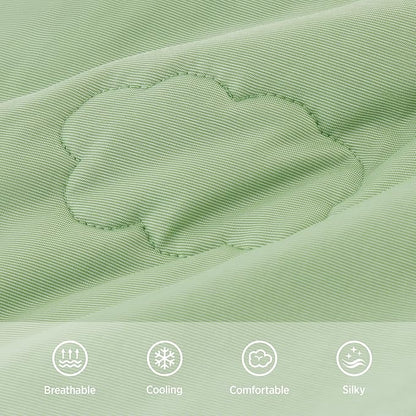 LE SURE Premium Cooling Blankets for Extra Large Dogs - Washable Dog Cooling Throw Blanket with Q-MAX>0.4，Durable Self Cooling Pet Mat for Cat, Cooling Summer Blanket for Hot Weather, Green, 50x60