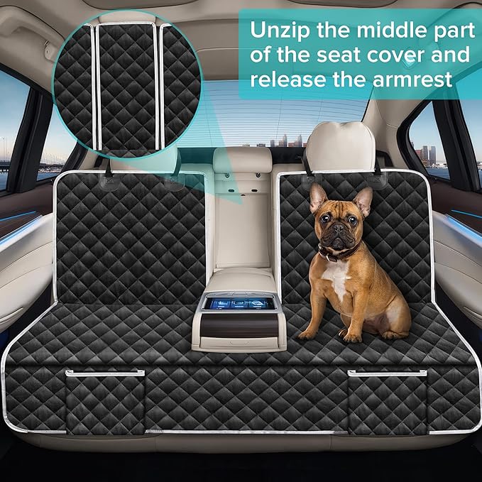 Dog Car Seat Cover Compatible with Lexus NX RX ES is 250 350 350h 450h 500h 300h 200t Back Seat Accessories, Waterproof Pet Bench Backseat Covers with Non-Slip Backing - 2026 New