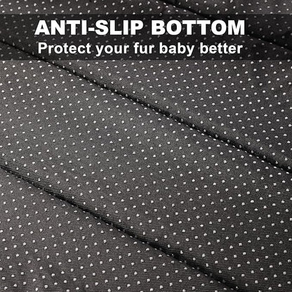 Dog Cooling Mat, Super Thick Cold Memory Sponge Cooling Mat for Dog,Foldable Crate Pet Bed & Non-Slip, (Q-Max > 0.45) Long-Lasting Cool & Keep Your Pet Cool. (Medium - (27.5 x 19.6 Inch))