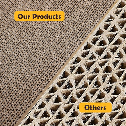 Smartbean Cat Scratcher, 17.3"L x 7.9"W x 4.7"H, Reversible Design for Double Service Life