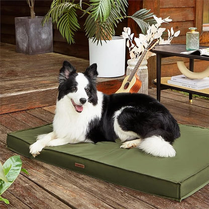 LE SURE Waterproof Dog Bed Cover Replacement Washable - XL Size for Pet Mat 44x32x3 Inches, Green