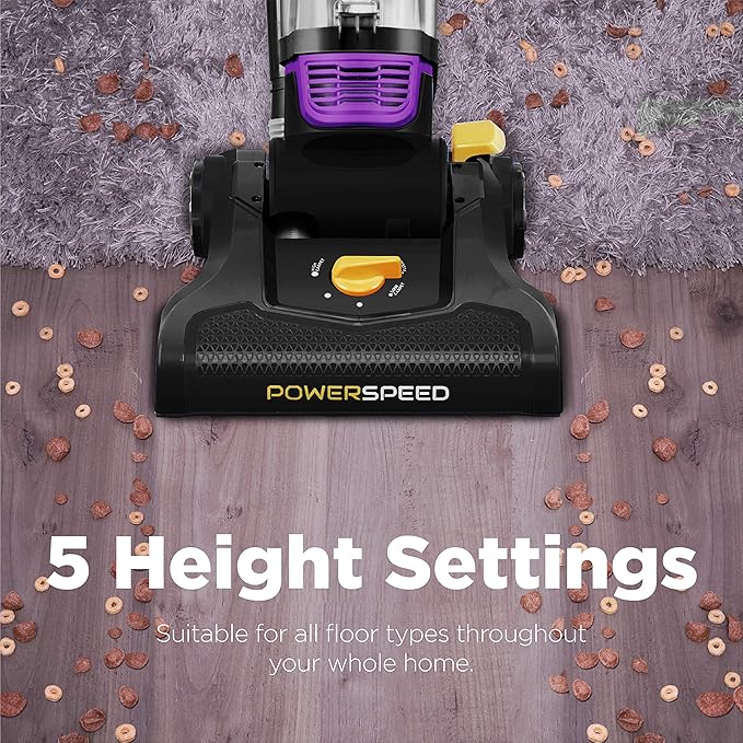 Eureka NEU182B PowerSpeed Bagless Upright Vacuum Cleaner, Purple