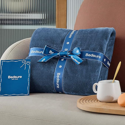 Bedsure GentleSoft Fleece Blankets King Size Mineral Blue - Bed Blanket Soft Lightweight Plush Cozy Fuzzy Luxury Microfiber, 108x90 inches