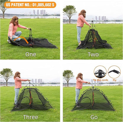 Tent Pop Up Cat Tent, Portable Lightweight Cat Playpen with 3 Holes, Indoor Outdoor Pet Enclosure w/Carry Bag, Foldable Interactive Cat Play House for Cats Kittens（Patented