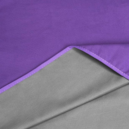 Catalonia Waterproof Blanket for Bed, Reversible Fleece Couch Sofa Furniture Protector, Leak Proof Dog Blankets, Purple