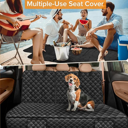 Dog Car Seat Cover for Back Seat Compatible with Hyundai Elantra/Elantra N Santa Cruz Sonata Ioniq 5 6 Accessories 2000-2026, Waterproof Non-Slip Pet Bench Seat Covers Sedan Backseat