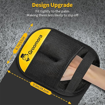 Pet Hair Removal Glove for Dogs & Cats - Upgraded Reusable Electrostatic Pet Hair Glove, Pet Hair Remover Tool for Laundry, Couch, Carpet & Car Seat, Gentle Grooming Mitt