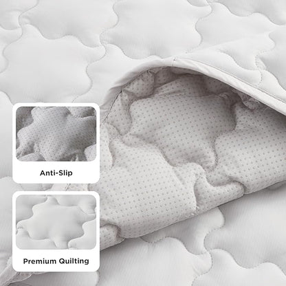 Bedsure Cooling Mat for Small Dog, Q-Max>0.5 Thin Breathable Cold Crate Pad for Puppy and Cat, Portable Washable Kennel Bed for Active Pet with Chill Soothing Fabric to Rapid Cooling, 24x18, Grey