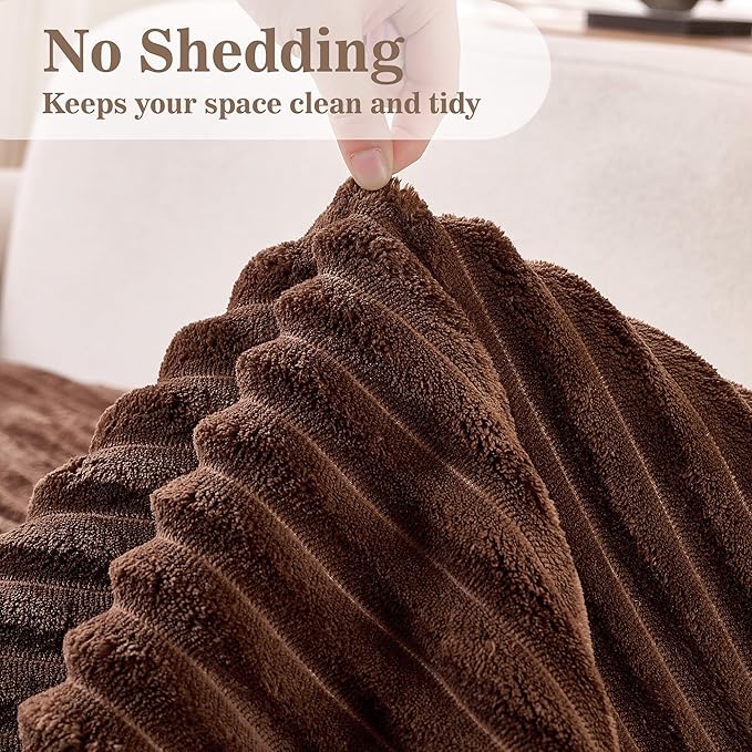 MYSKY HOME 100% Waterproof Couch Cover, Couch Covers for Dogs Washable, Non Slip Couch Covers for 3 Cushion Sofa Pet Friendly, Sofa Cover Slipcover Furniture Protector Dog Bed Cover, Brown, 35"x70.9"