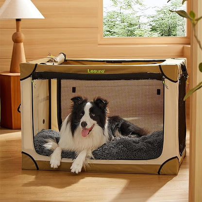 Bedsure Washable Large Dog Bed for Crate, Faux Fur Dog Crate Pad for Large Breed, Plush Soft Comfort Dogs Sleeping Mat, Anti-Slip Pet Kennel Pad, 35" x 23", Dark Grey