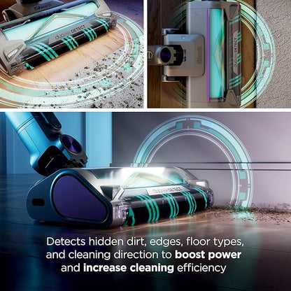 Shark Cordless Vacuum Cleaner with HEPA Filter, PowerDetect Clean & Empty, Powerful Suction, Auto-Empty System, Pet Hair Pickup, Carpets & Hardfloor, Dark Gray, IP3251