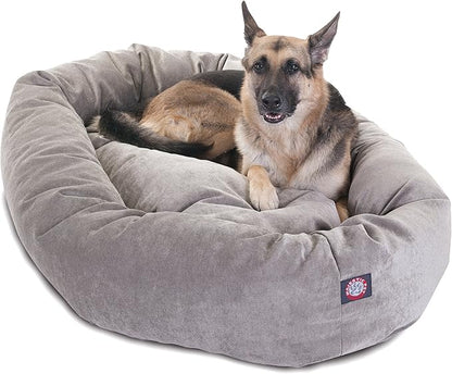 Majestic Pet Villa 52 Inch Shredded Memory Foam Dog Bed for X-Large Sized Dog 52x35x11 Inch–Orthopedic Pet Bed with Removable Washable Cover-Washable X-Large Puppy Mat with Head Support-Vintage