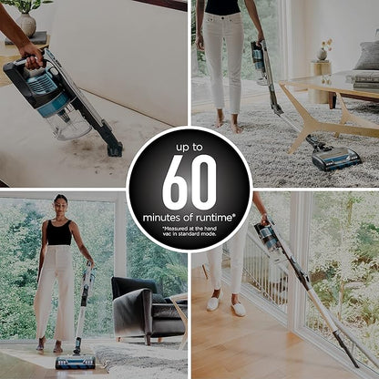 Shark Vertex Cordless Stick Vacuum | Powerful Suction, 60min Runtime, No Hair Wrap | HEPA Filter, XL Dust Cup, DuoClean PowerFins, MultiFLEX Wand | Crevice Tool & Pet Multi-Tool | Silver | IZ464H