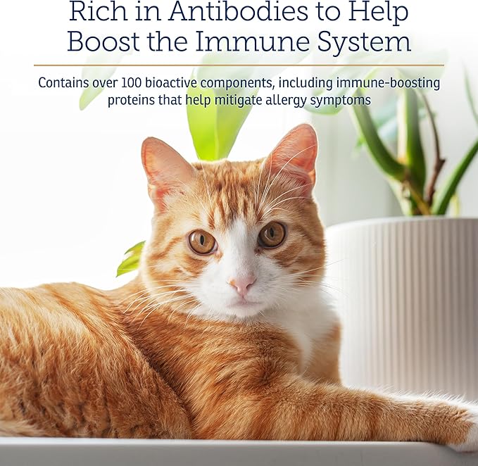 Rx Vitamins Colostrum for Dogs & Cats - Whole Bovine Colostrum Powder - Cat & Dog Supplement Ideal Immune Support, Promotes Digestive Health & Allergy Support - 3.52 oz (100g)